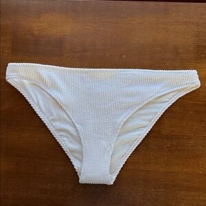 H&M White Cheeky Bikini Bottom NWT Size 8